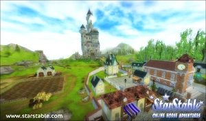 Silvergladebyn, Steves gård och slottet Silverglade