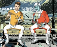 Captains Kirk and Sato.