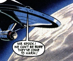 USS Enterprise over Tekkor.