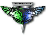 Romulan emblem.