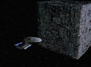 Enterprise-D and Cube