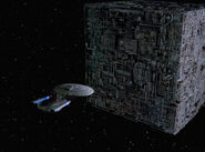 Enterprise-D and Cube