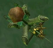 The ancient Rift Maker alongside a much smaller .
