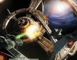 DS9 is attacked by Klingon ships.