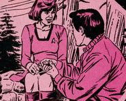 Pavel Chekov proposes to Julia Crandall.