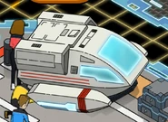 Type-6 shuttlecraft with blast shield.