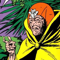 Isis as an old woman.