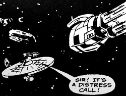 Probe transmitted a distress call.