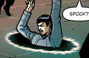 Portal grabs Spock.