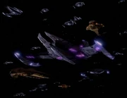 An Overlord Fleet of  from the  and  en route to capture .