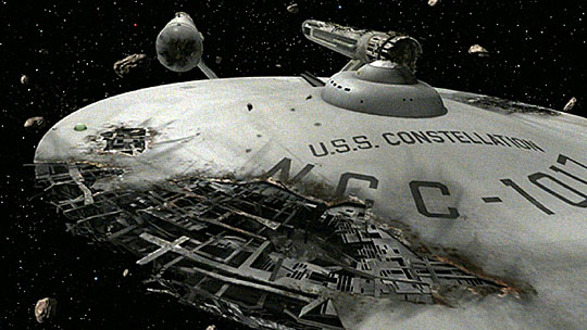 Classic TOS Star Trek USS Constellation Commodore Patch 