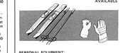Skiing accessories.
