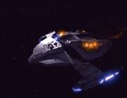 Sisko's damaged Jem'Hadar ship