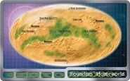 Map layout of the Founders' homeworld.