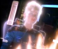 Idun's onscreen appearance as Picard's hallucination in "The Battle".