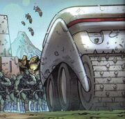Gorn carrier IDW Comics