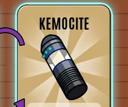 A container of kemocite.