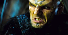 Nero fighting James T. Kirk Chris Pine