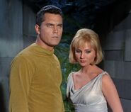 Christopher Pike and Vina in the Human exhibit on Talos IV.