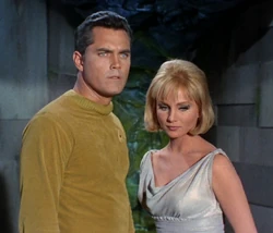 Captain Pike and Vina.