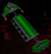 Klingon mining freighter.