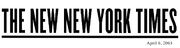 New New York Times nameplate