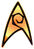 Starfleet insignia.