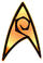Starfleet insignia.