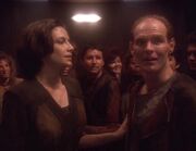 Eddington with his wife Rebecca and Maquis members.