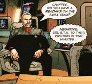 Vaughn in command of the Defiant