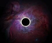 A black hole identified as .