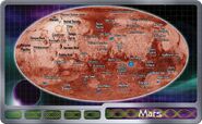 Map layout of Mars.