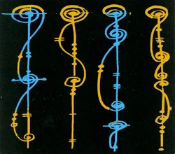 Vulcan language writing.