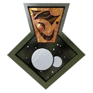 Emblem of the Gorn Hegemony. (ST video game: Starfleet Academy; PRD episode: "Mindwalk")