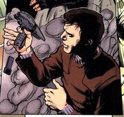 ejects a power pack from his heavy-duty type-2 phaser