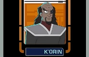 General K'orin's file.