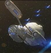 The USS Essex during the Earth-Romulan War