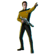 Alternate timeline Security Chief Wesley Crusher.