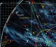 Xi Herculis on a treaty boundary quadrant 1 star chart.