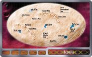 Map layout of Iconia.