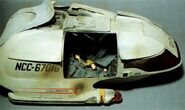 The USS Liberator's Type-7 shuttlecraft Kotoi from the Battle of Wolf 359.