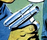 A loaded hypo-gun ready for use.