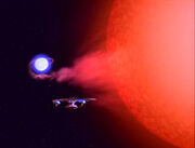 Enterprise-D near plasma streamer