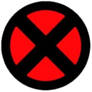 X-Men emblem insignia.