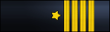 US Navy captain uniform sleeve rank insignia image.