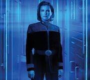 Vice Admiral Kathryn Janeway in 2382.