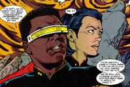 Geordi La Forge and Ro Laren.