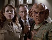 Quark with Professor Carlson and Nurse Garland.