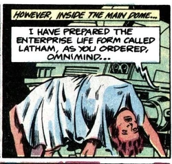 Stripped of her clothes.