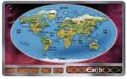 Map layout of Earth.